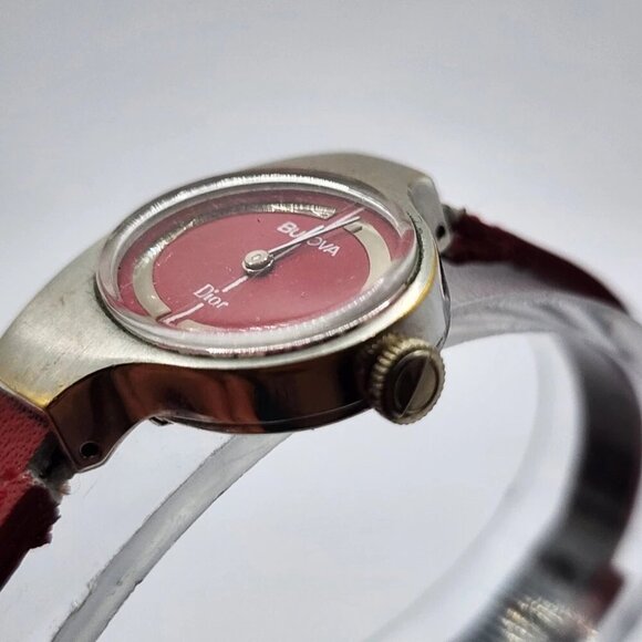 Christian Dior Watch Collaboration Vintage 1970s Ladies Reference 861913 Red - Picture 7 of 13